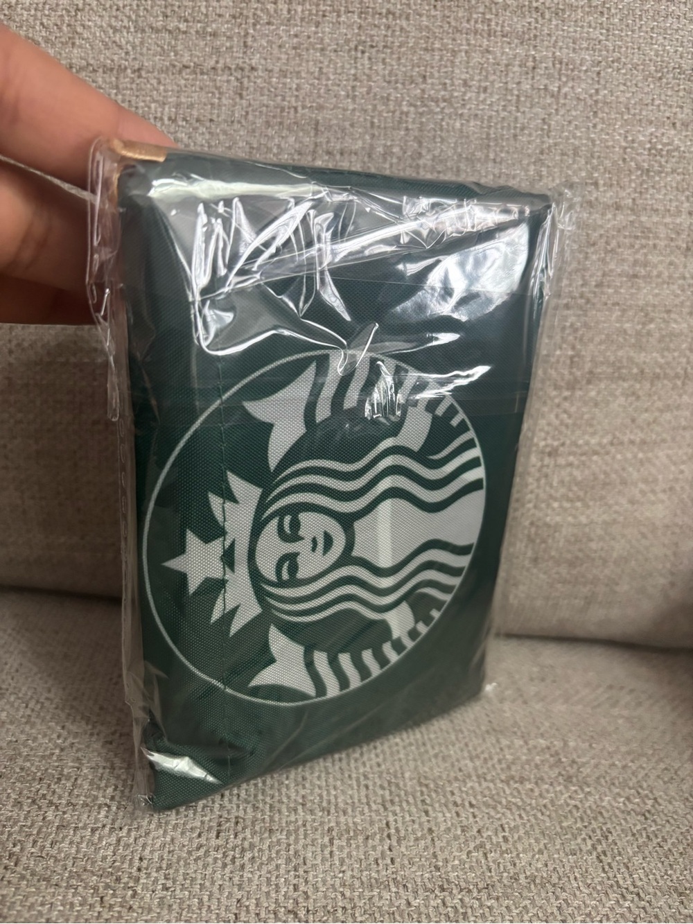 Starbucks Reusable Dark Green Tote Bag with White Siren Logo - Picture 7 of 7